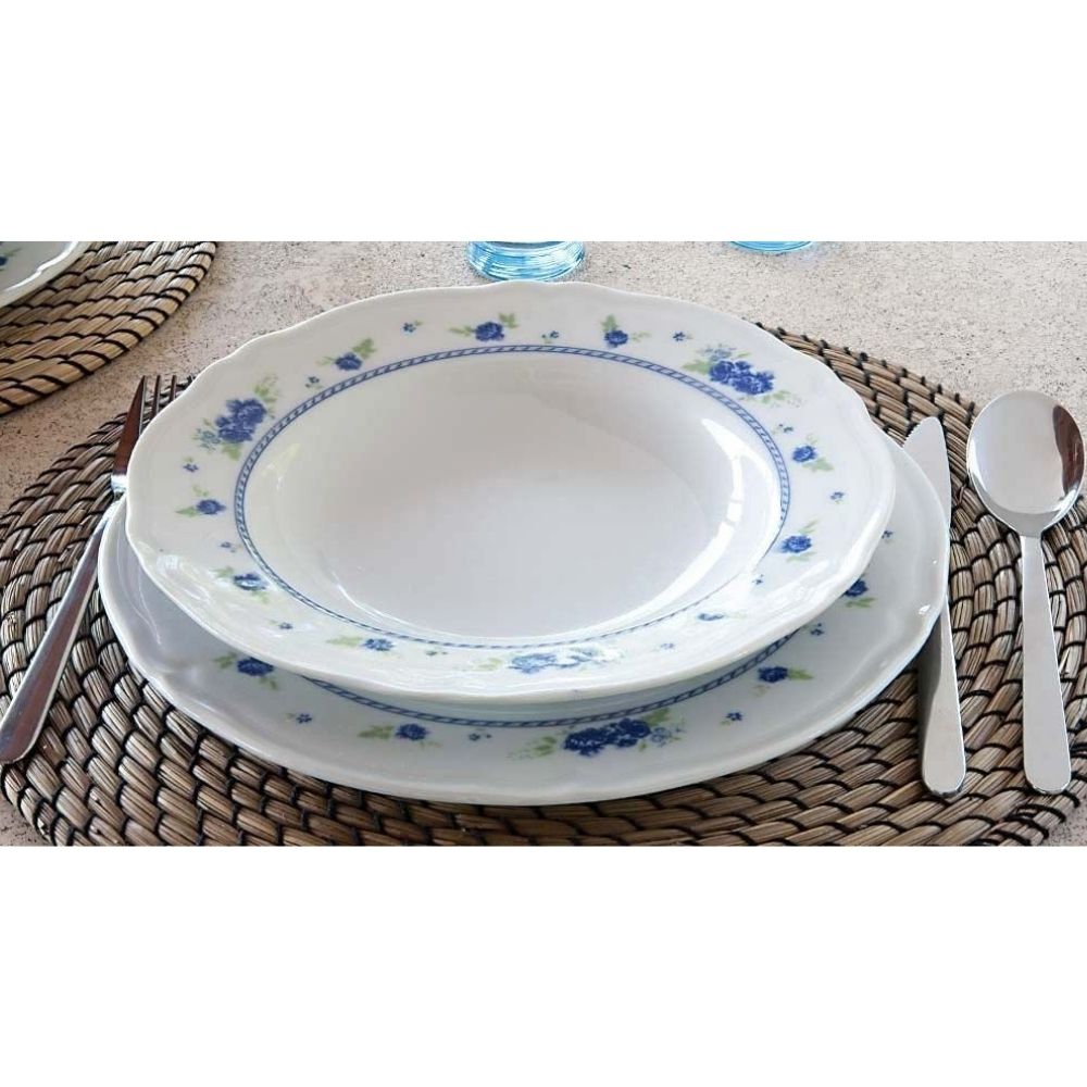 Plato Decorado Porcelana de Praga Saturnia