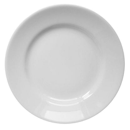 White Plate Tivoli Porcelain Saturnia 