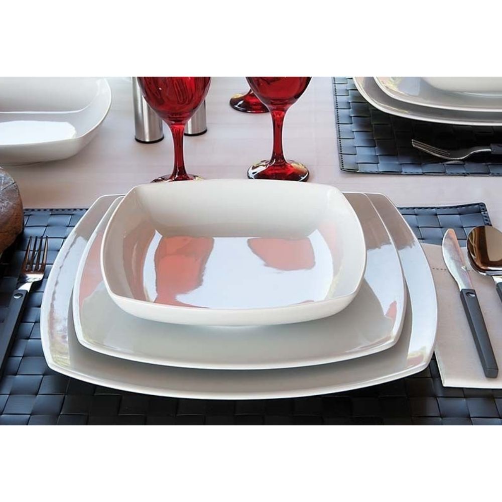 White Plate Tokyo Saturnia Porcelain