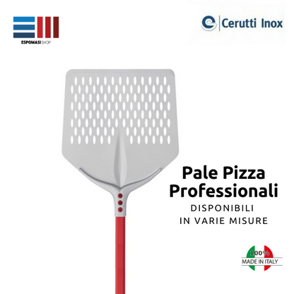 Cerutti Professional Anodized Aluminum Square Perforated Pizza Shovel Made in Italy VARIOUS SIZES