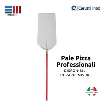 Full Rectangular Pizza Shovel 40x80 Tulip, For Pizza by the Meter, Anodized Aluminum, Professional, Cerutti Made in Italy