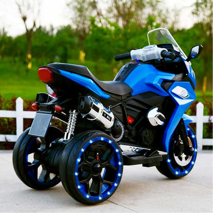 Children's electric motorcycle with light-up wheels 12v