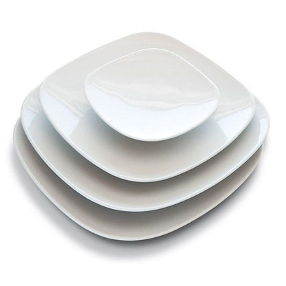 Plato de Porcelana Saturnia Danubio Blanco 