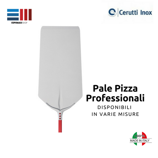 Full Rectangular Pizza Shovel 40x80 Tulip, For Pizza by the Meter, Anodized Aluminum, Professional, Cerutti Made in Italy