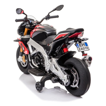 Aprilia Tuono Electric Motorcycle for Children 12v Official Product 