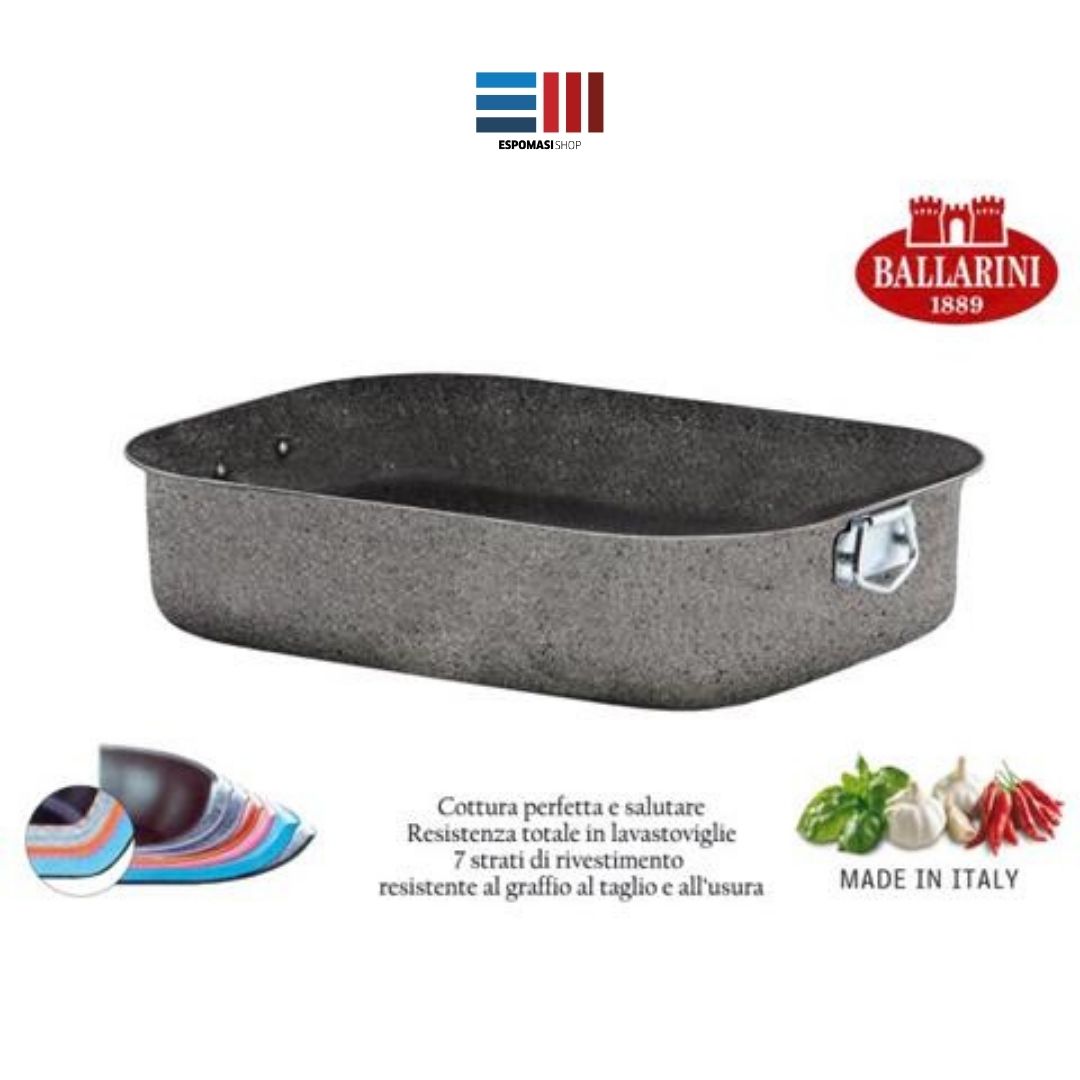 Teglia Rosticceria Lasagna Antiaderente Cortina Granitium Ballarini 30x22