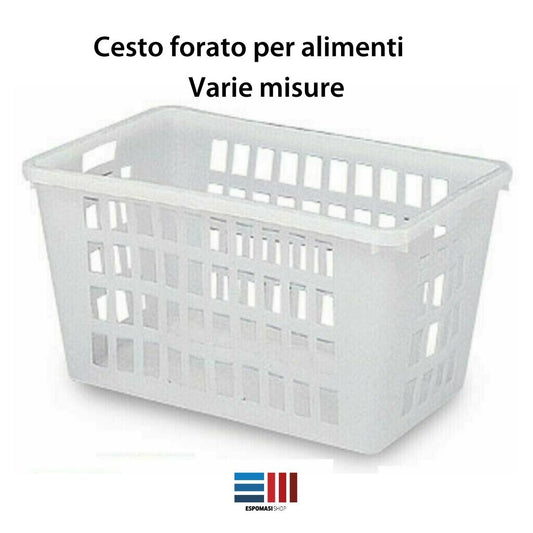 Cesto Forato Aperto per Alimenti e Bucato Varie Misure