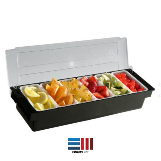 Ilsa Mixage Condiment Holder 6 Compartments with Lid