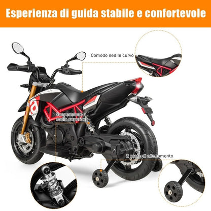 Moto Motocross Aprilia Dorsoduro Eléctrica para Niños 12v Producto Oficial EDICIÓN LIMITADA