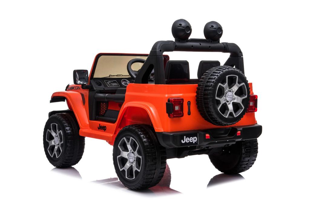 Jeep Rubicon Macchina Elettrica per Bambini Full Optional 4x4 Ruote In Gomma