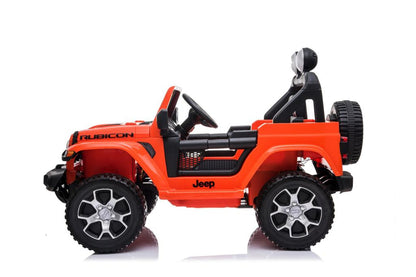 Jeep Rubicon Macchina Elettrica per Bambini Full Optional 4x4 Ruote In Gomma