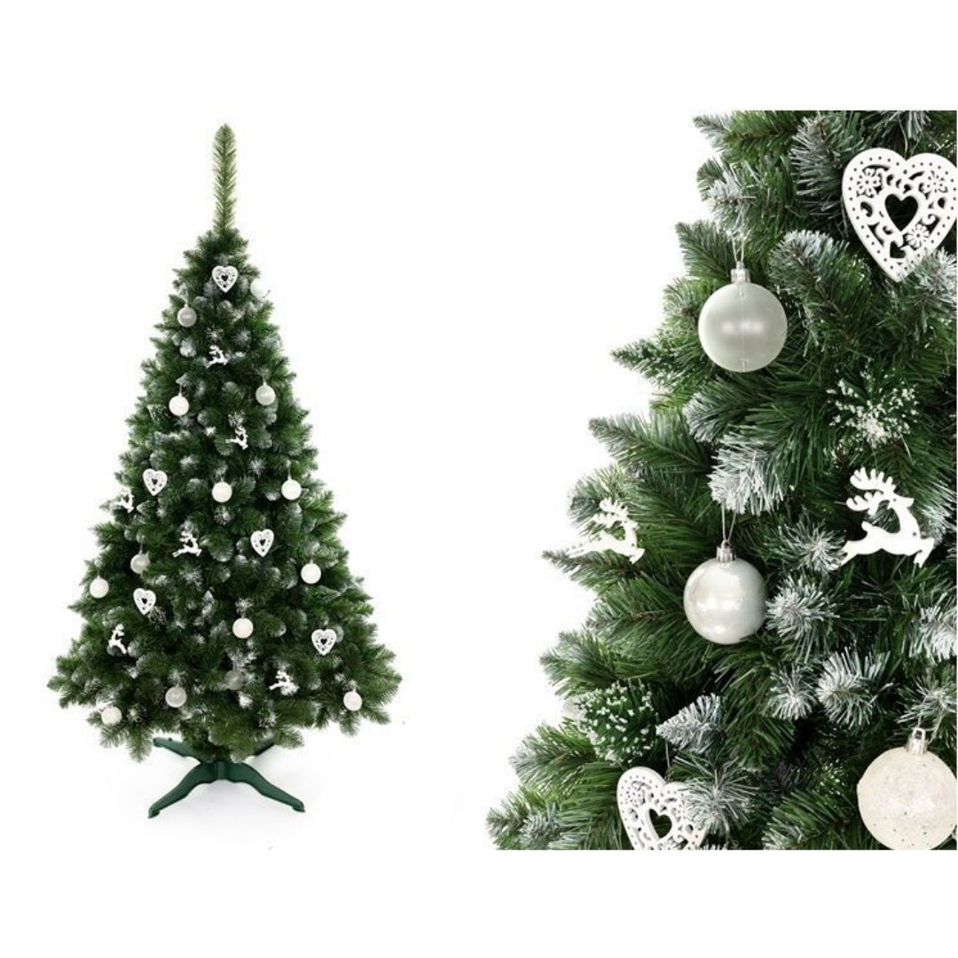 Árbol de Navidad artificial con nieve - 180 cm