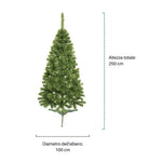 Pino Albero di Natale Artificiale - 250 cm - Espomasishop