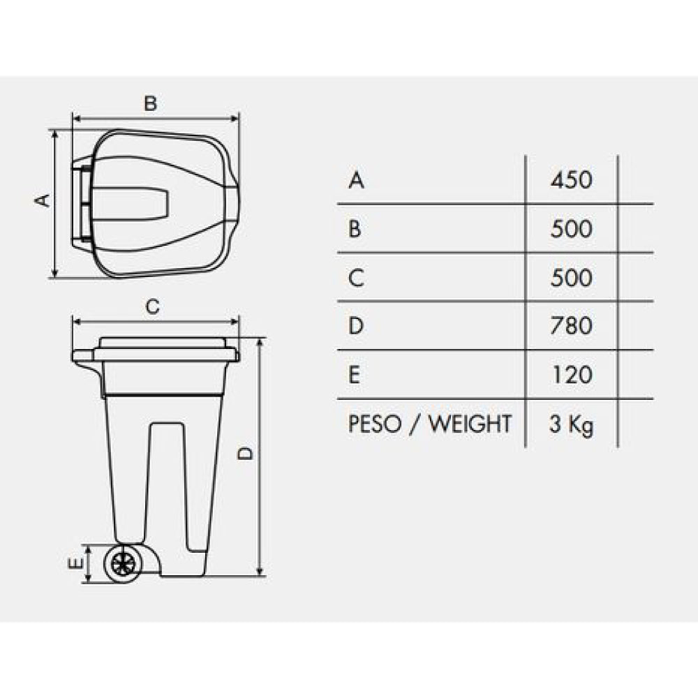 80L Separate Waste Bins also with pedal