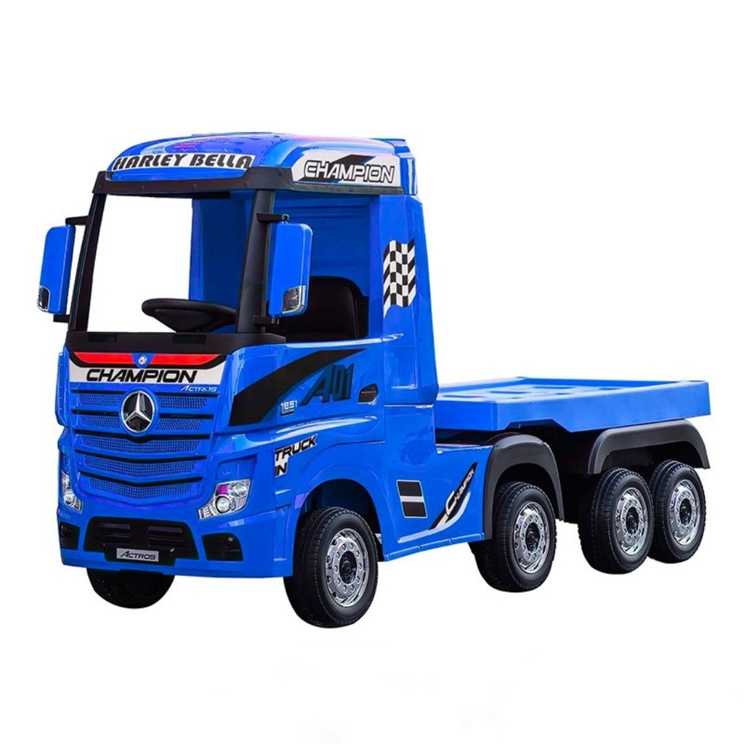 Rimorchio Camion Elettrico Mercedes Actros per Bambini