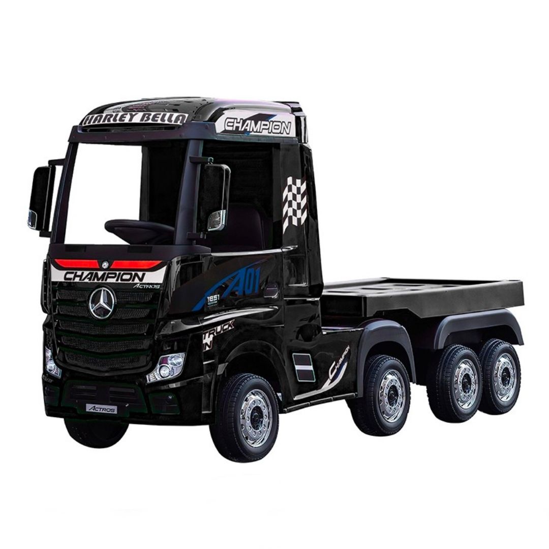 Rimorchio Camion Elettrico Mercedes Actros per Bambini