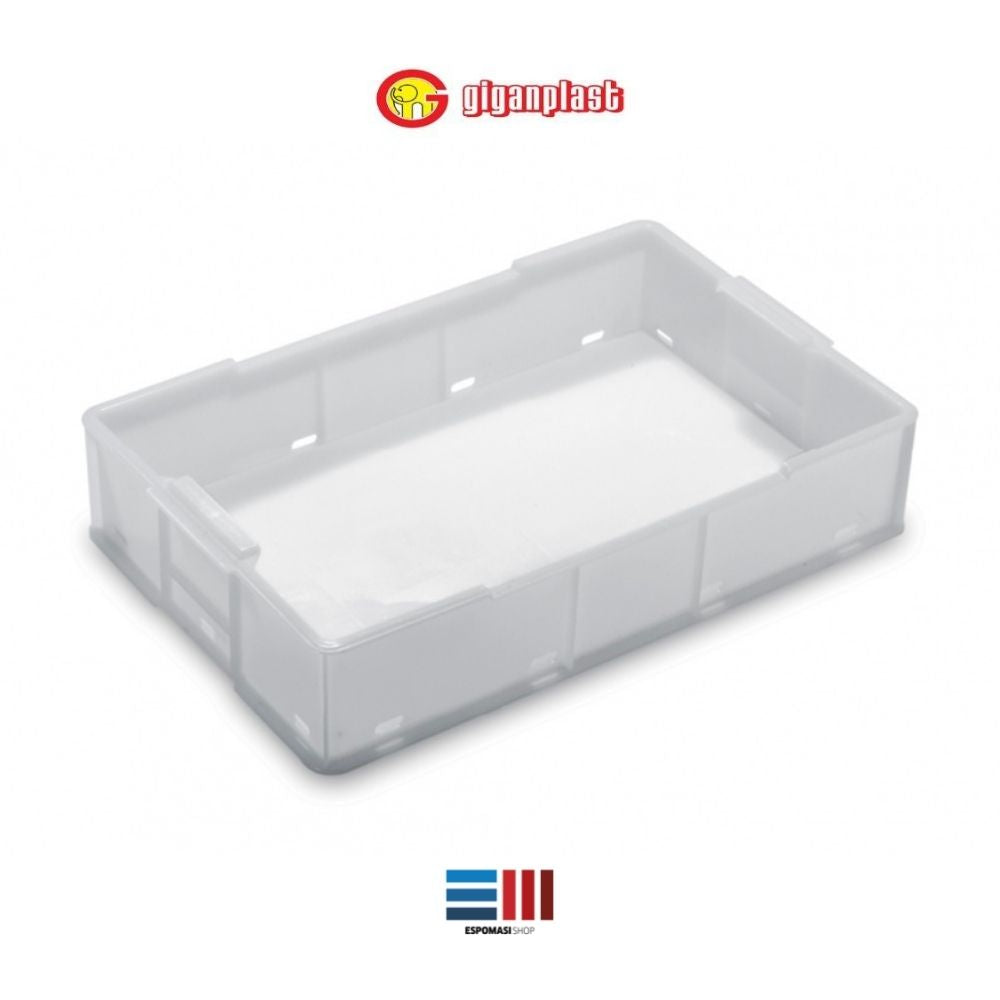 Cajas de pescado apilables con agujeros Giganplast 54x35x11H