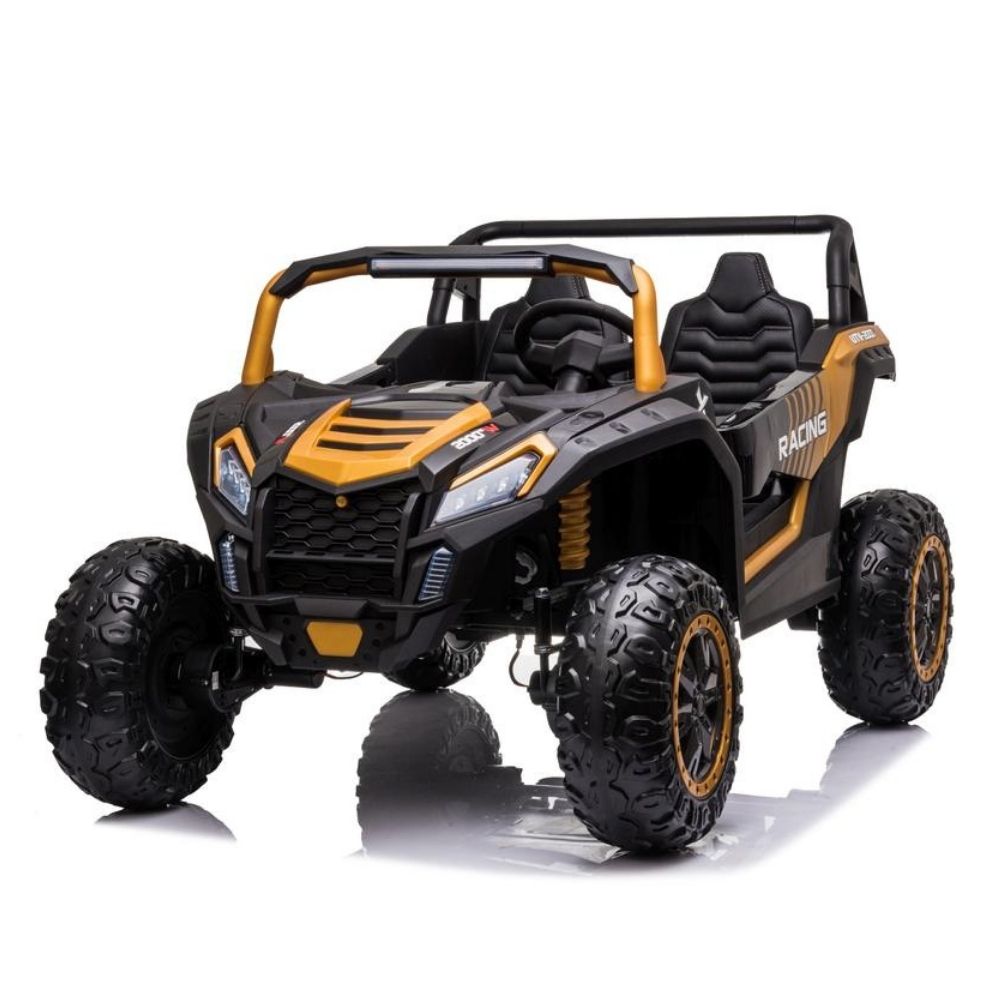 Fuoristrada Predator Macchina Elettrica per Bambini 24v (2 Motori 200W, Ruote Antiscivolo e Sedili in Pelle) Extralarge