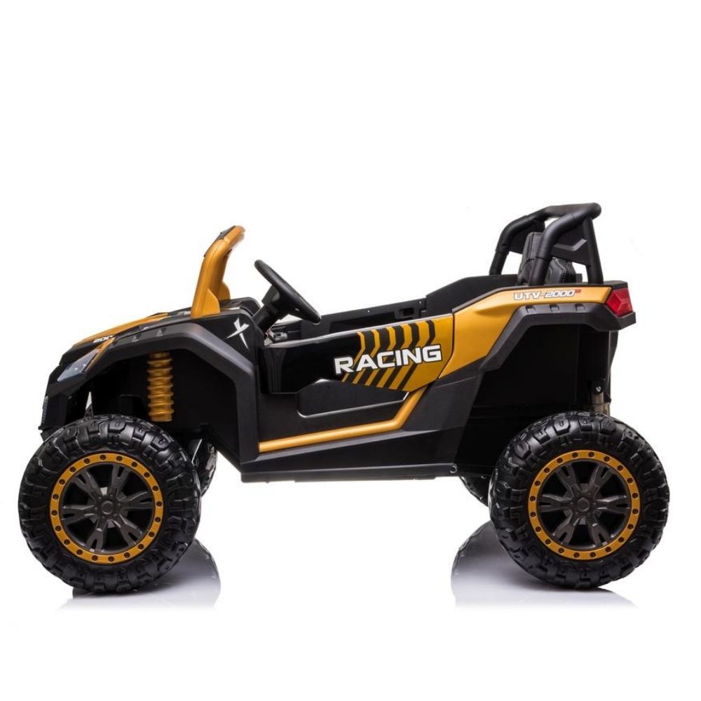 Fuoristrada Predator Macchina Elettrica per Bambini 24v (2 Motori 200W, Ruote Antiscivolo e Sedili in Pelle) Extralarge