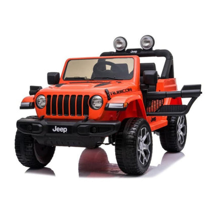 Jeep Rubicon Macchina Elettrica per Bambini Full Optional 4x4 Ruote In Gomma