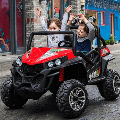 Jeep Super Speed Macchina Elettrica per Bambini 24v 4x4 Edizione Limitata Full Optional Extralarge