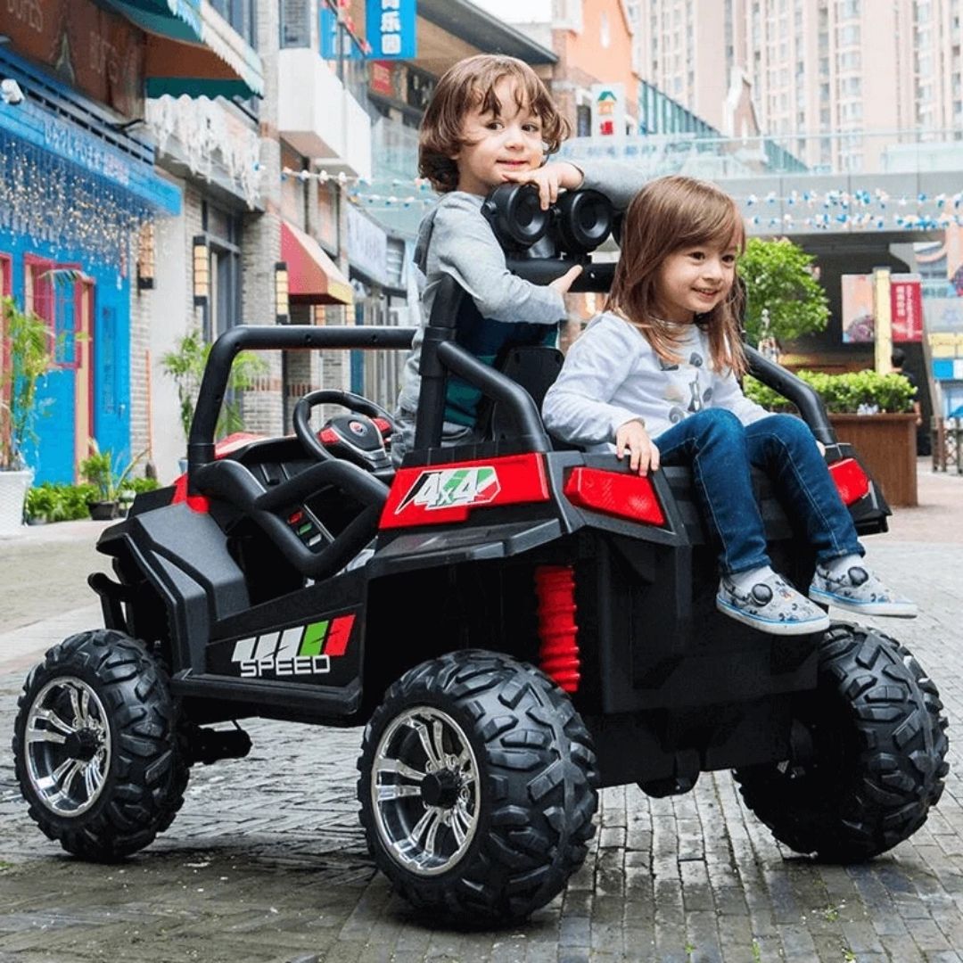 Jeep Super Speed Macchina Elettrica per Bambini 24v 4x4 Edizione Limitata Full Optional Extralarge