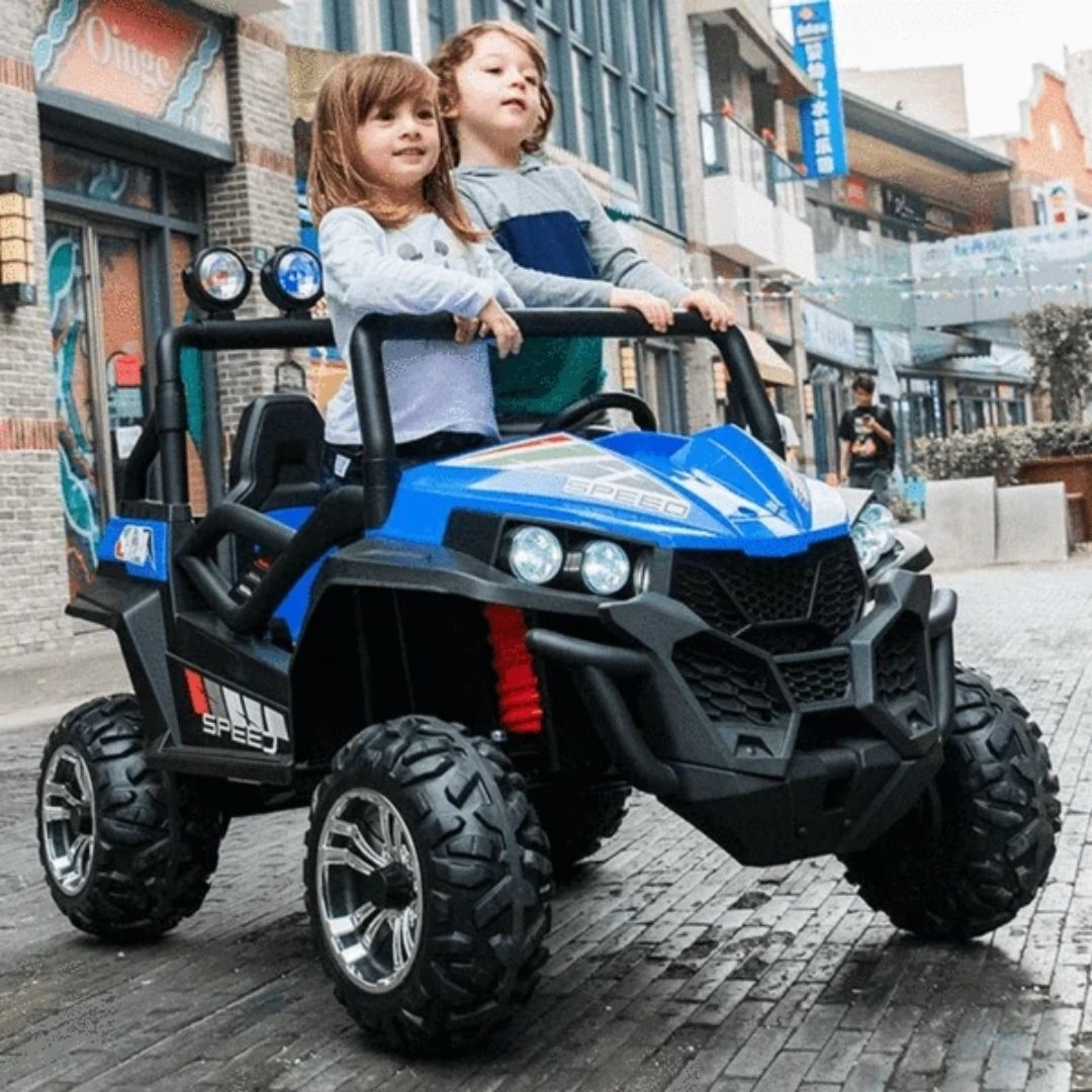 Jeep Super Speed Macchina Elettrica per Bambini 24v 4x4 Edizione Limitata Full Optional Extralarge