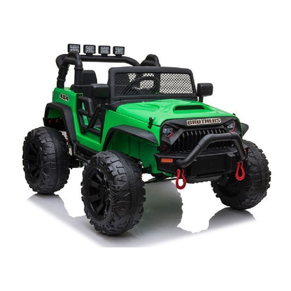 Jeep Unika Macchina Elettrica per Bambini 24v Full Optional Motori 200W Ruote in Gomma