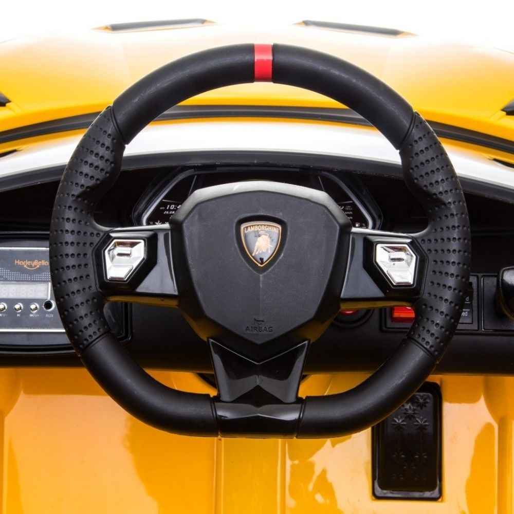 Lamborghini Aventador 12V – Sedile in Pelle, Luci LED e Connessione MP3