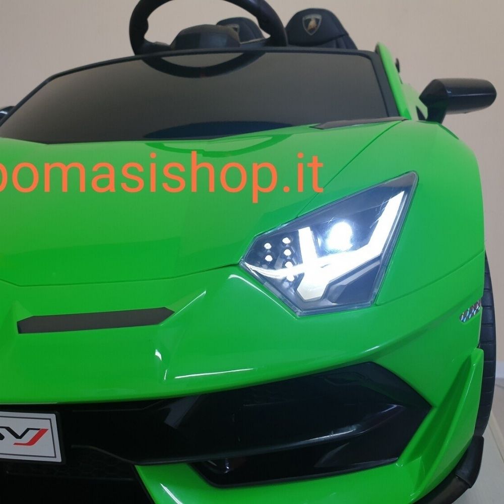 Lamborghini Aventador 12V – Sedile in Pelle, Luci LED e Connessione MP3
