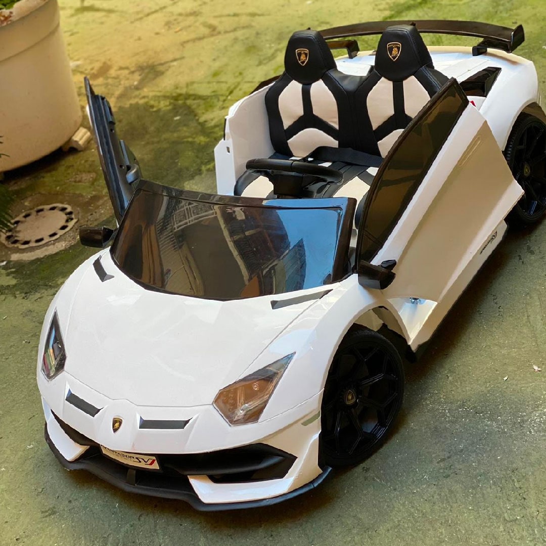 Lamborghini Aventador Macchina Elettrica per Bambini 24v Full Optional 2 posti Extralarge con DRIFTING