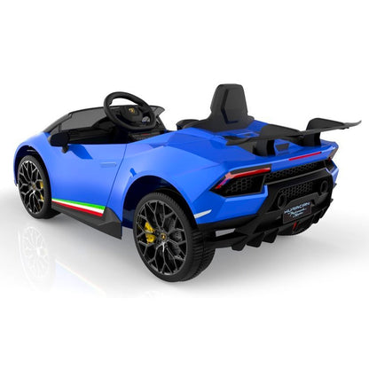 Lamborghini Huracan Macchina Elettrica per Bambini 12v FULL OPTIONAL CON RUOTE IN GOMMA 4 RUOTE MOTRICI NEW 2024