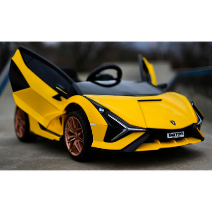Lamborghini Sian Coche Eléctrico para Niños Producto Oficial con TV Touch