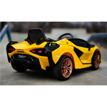 Lamborghini Sian Coche Eléctrico para Niños Producto Oficial con TV Touch