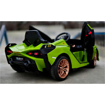 Lamborghini Sian Coche Eléctrico para Niños Producto Oficial con TV Touch