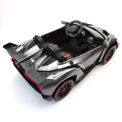 Lamborghini Veneno Macchina Elettrica per Bambini 24v Extralarge Full Optional con TV Touch 2 Posti