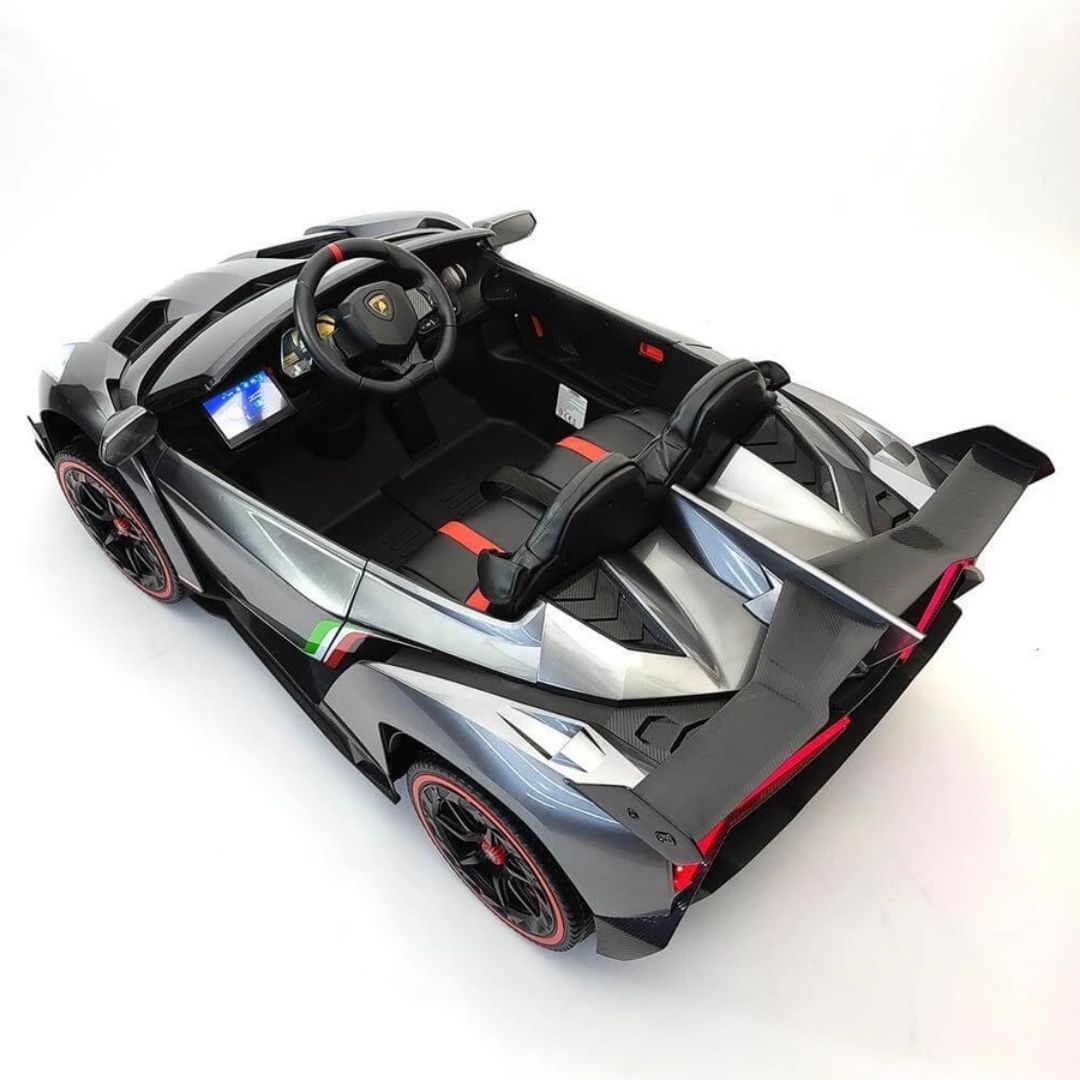 Lamborghini Veneno Macchina Elettrica per Bambini 24v Extralarge Full Optional con TV Touch 2 Posti