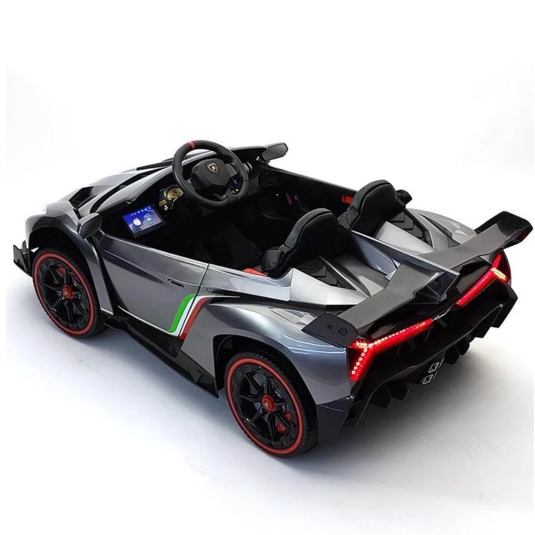 Lamborghini Veneno Macchina Elettrica per Bambini 24v Extralarge Full Optional con TV Touch 2 Posti