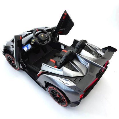 Lamborghini Veneno Macchina Elettrica per Bambini 24v Extralarge Full Optional con TV Touch 2 Posti