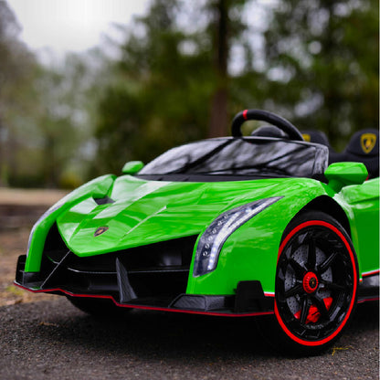 Lamborghini Veneno Macchina Elettrica per Bambini 24v Extralarge Full Optional con TV Touch 2 Posti