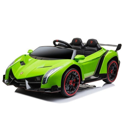 Lamborghini Veneno Macchina Elettrica per Bambini 24v Extralarge Full Optional con TV Touch 2 Posti