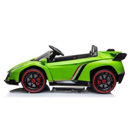 Lamborghini Veneno Macchina Elettrica per Bambini 24v Extralarge Full Optional con TV Touch 2 Posti