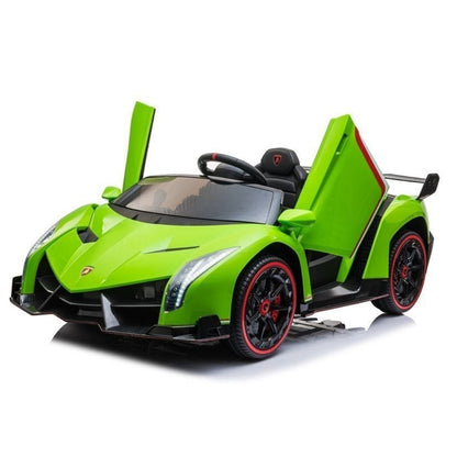 Lamborghini Veneno Macchina Elettrica per Bambini 24v Extralarge Full Optional con TV Touch 2 Posti