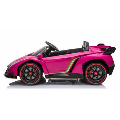 Lamborghini Veneno Macchina Elettrica per Bambini 24v Extralarge Full Optional con TV Touch 2 Posti