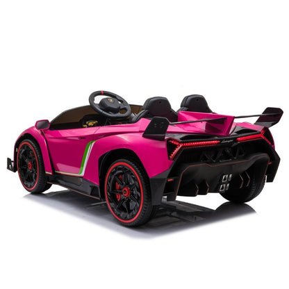 Lamborghini Veneno Macchina Elettrica per Bambini 24v Extralarge Full Optional con TV Touch 2 Posti