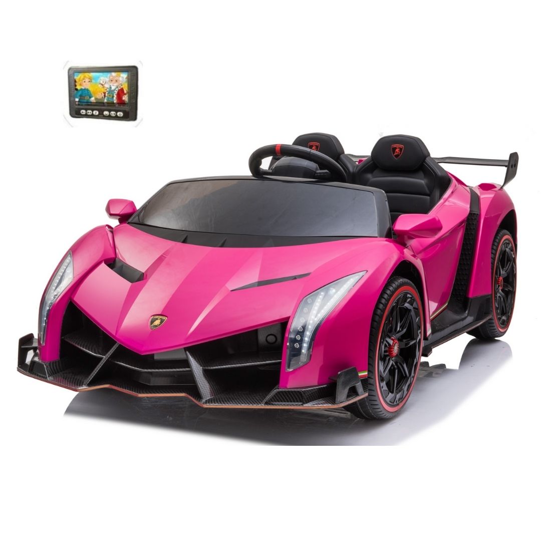 Lamborghini Veneno Macchina Elettrica per Bambini 24v Extralarge Full Optional con TV Touch 2 Posti