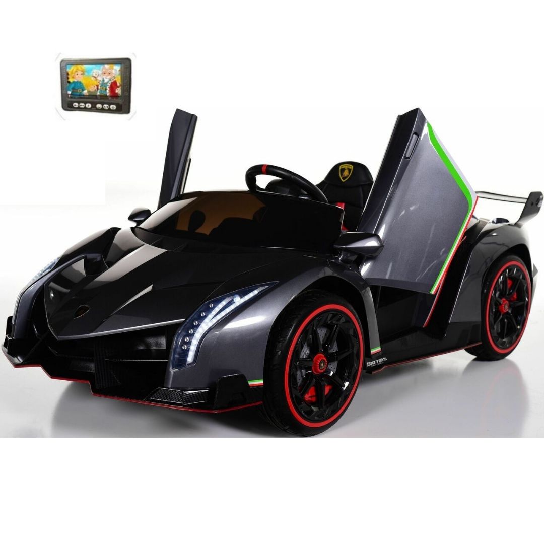 Lamborghini Veneno Macchina Elettrica per Bambini 24v Extralarge Full Optional con TV Touch 2 Posti