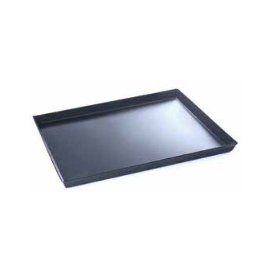 Rectangular Blue Sheet Oven Tray with Inclined Walls h 3 cm