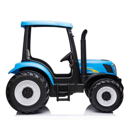 New Holland Big Trattore Elettrico per Bambini 12v Prodotto Ufficiale