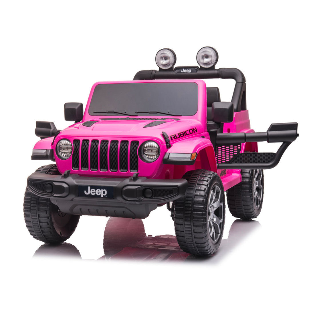 Jeep Rubicon Macchina Elettrica per Bambini Full Optional 4x4 Ruote In Gomma